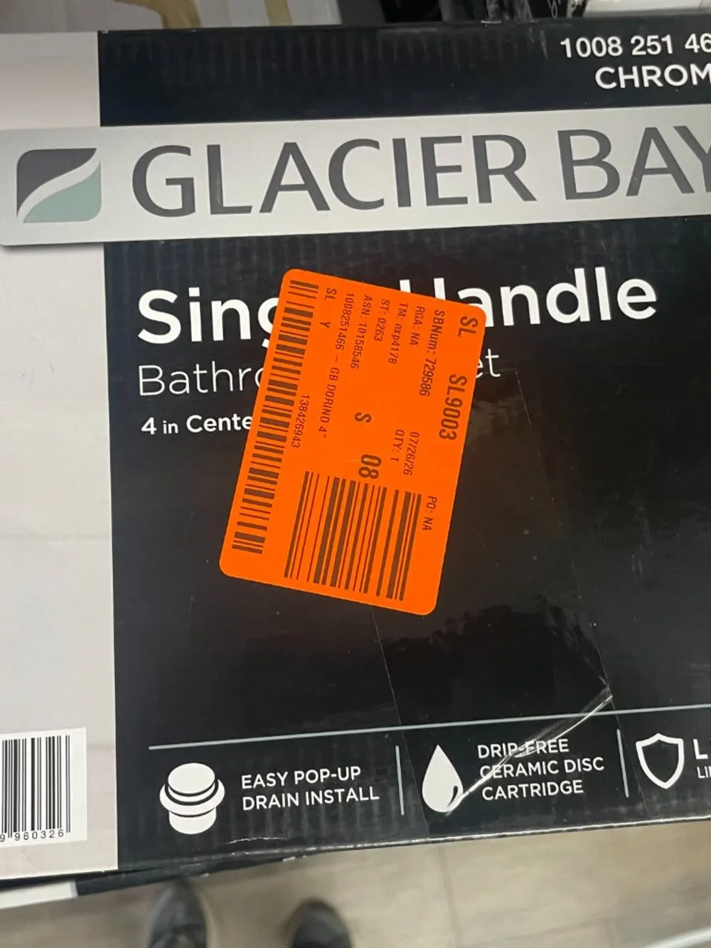 Glacier Bay Two handle Bathroom Faucet